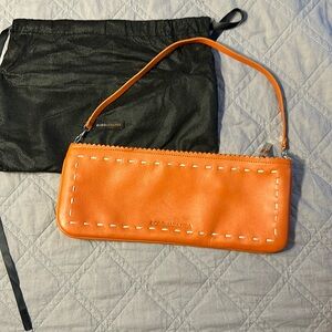 BCBG Maxazaria Orange Mini Purse Clutch